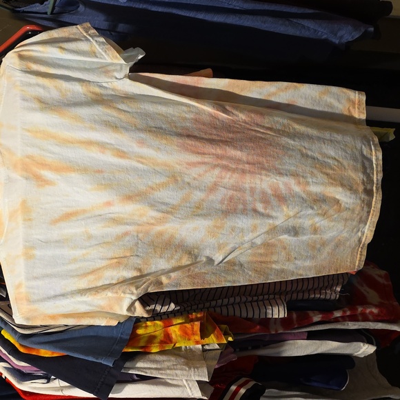 Gildan,Comfort Colors Orange Tie-Dye Tee Bundle Size Small - Picture 3 of 11